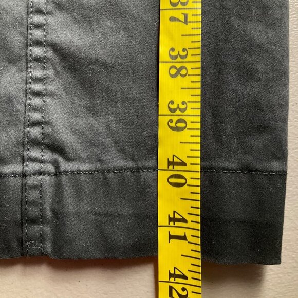 Calvin Klein Womens 8 Black Wide-Leg Cargo Pants High Waist Relaxed - Picture 11 of 12